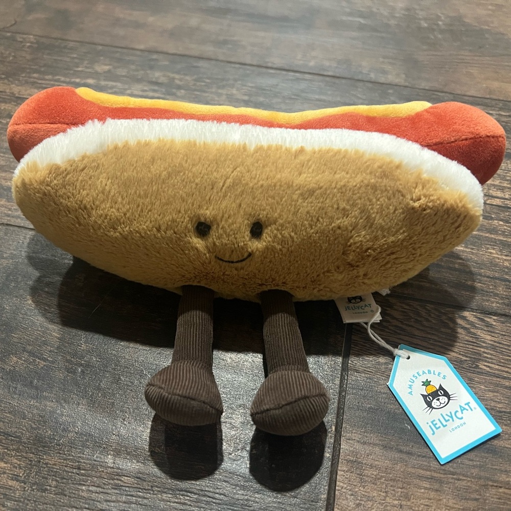 NWT Jellycat Amuseables Hot Dog
